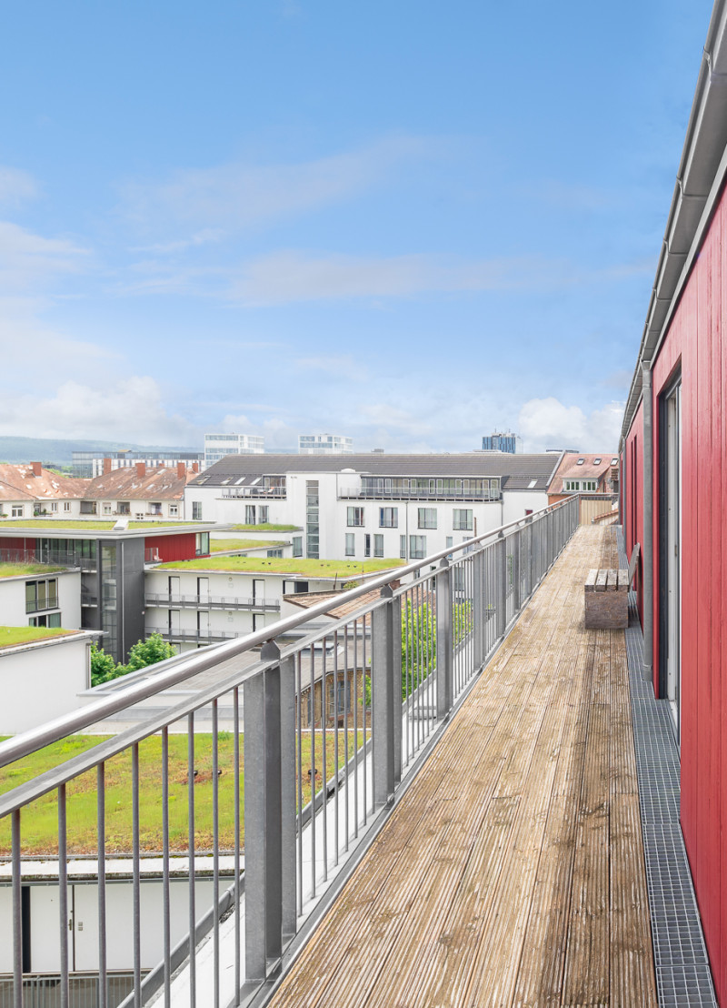 Terrasse der möblierten Wohnungen in Karlsruhe