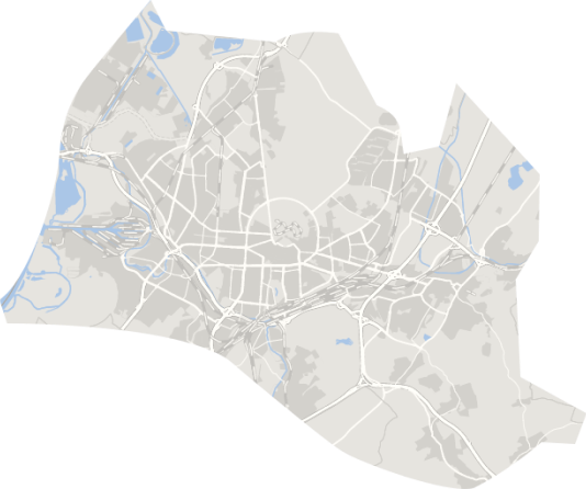 Landkarte von Karlsruhe